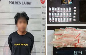 Satres Narkoba Polres Lahat Tangkap Terduga Pengedar Sabu di Kikim Timur, 29 Paket Sabu Seberat 8,41 Gram Disita