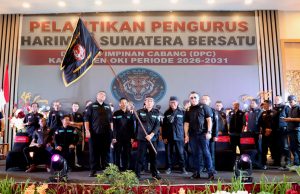 Harimau Sumatera Bersatu Lantik Pengurus DPC OKI, Bastian Wijaya Resmi Nahkodai Organisasi hingga 2031
