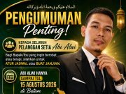 Pengumuman penting dari Abu Alwi untuk Pengobatan Terapi Buat daerah Sumatra Utara dan Aceh