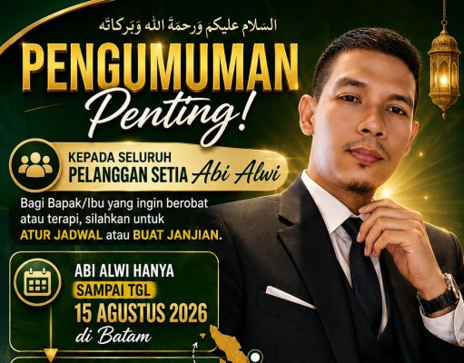 Pengumuman penting dari Abu Alwi untuk Pengobatan Terapi Buat daerah Sumatra Utara dan Aceh