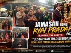 Jamasan Gong Kyai Pradah 2026, Bupati Blitar Rijanto: Lestarikan Tradisi Budaya Sekaligus Penggerak Ekonomi Warga