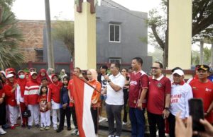 Semarak HUT RI di Catelya Palembang, Jalan Sehat Jadi Ruang Kebersamaan Warga