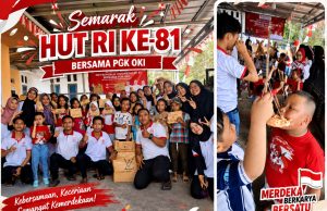 Semarak HUT ke-81 RI, PGK OKI Ajak Warga Jua-Jua Rayakan Kemerdekaan dengan Kebersamaan