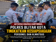 Antisipasi Dinamika Kamtibmas, Polres Blitar Kota Tingkatkan Kesiapsiagaan Personel dan Almatsus