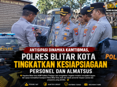 Antisipasi Dinamika Kamtibmas, Polres Blitar Kota Tingkatkan Kesiapsiagaan Personel dan Almatsus