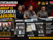 Satresnarkoba Polres Blitar Kota Tangkap 13 Tersangka Narkoba, Sita Puluhan Gram Sabu hingga Ribuan Pil Double L