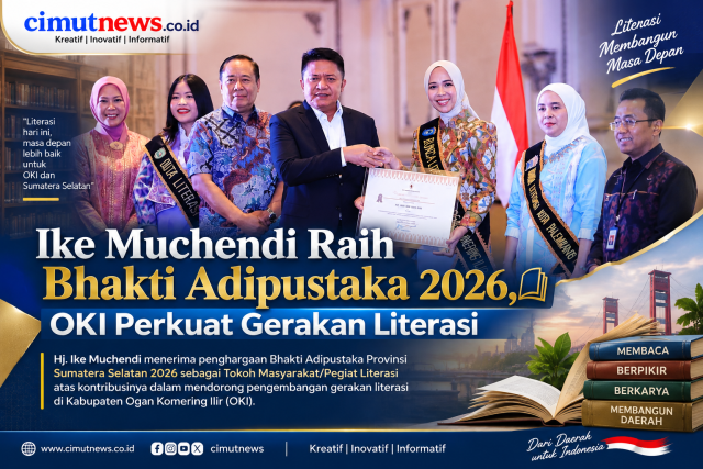Ike Muchendi Raih Bhakti Adipustaka 2026