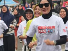 Ribuan Warga Lahat Ikuti Senam Sehat dan Sosialisasi QRIS PeKA