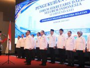 Pengukuhan Forsesdasi Sumsel 2026-2029, Cik Ujang Tekankan Penguatan Koordinasi Pemerintahan Daerah