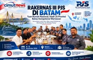 Rakernas III PJS di Batam: Tuan Rumah Nasional, Hadir 25 Provinsi Bahas Kompetensi Wartawan