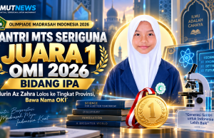 Santri MTs Seriguna Juara 1 OMI 2026 Bidang IPA Nurin Az Zahra Lolos ke Tingkat Provinsi, Bawa Nama OKI