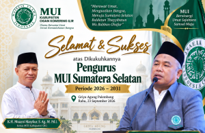 Ketua MUI OKI Sampaikan Ucapan Selamat atas Pengukuhan Supadmi Kohar Pimpin MUI Sumsel 2026–2031