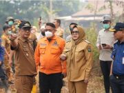 Karhutla Muara Enim Meluas, Tim Gabungan Berjibaku Padamkan Api di Gelumbang dan Sungai Rotan