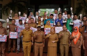 Apel Haornas di Pagar Alam Diwarnai Penghargaan dan Pawai