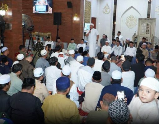 Gubernur Herman Deru Hadiri HUT ke-4 Masjid Hj. Sopiah, UAS Isi Tausiah di Gandus