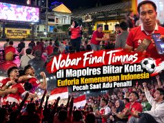 Nobar Final Timnas di Mapolres Blitar Kota, Euforia Kemenangan Indonesia Pecah Saat Adu Penalti