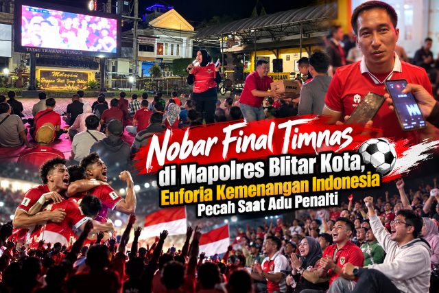 Euforia Nobar Final Timnas di Mapolres