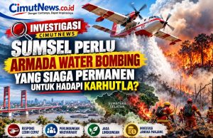 INVESTIGASI CIMUTNEWS: Sumsel Perlu Armada Water Bombing yang Siaga Permanen untuk Hadapi Karhutla?