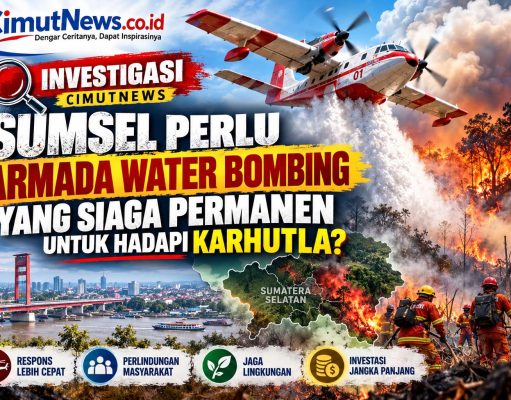 INVESTIGASI CIMUTNEWS: Sumsel Perlu Armada Water Bombing yang Siaga Permanen untuk Hadapi Karhutla?