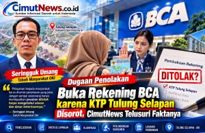 Dugaan Penolakan Buka Rekening BCA karena KTP Tulung Selapan Disorot, CimutNews Telusuri Faktanya