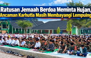 Ratusan Jemaah Berdoa Meminta Hujan, Ancaman Karhutla Masih Membayangi Lempuing