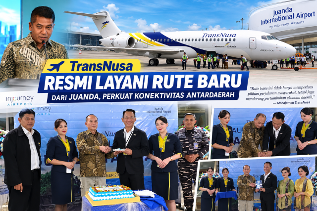 TransNusa Resmi Buka Rute Baru Juanda
