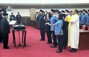 Bupati Blitar Melantik Dan Pengambilan Sumpah/Janji 106 Pejabat Tinggi Pratama Di lingkup Pemkab Blitar