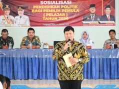 Pendidikan Politik Pemilih Pemula Banyuasin 2026, Sekda Erwin Ibrahim Dorong Pelajar Cerdas Memilih